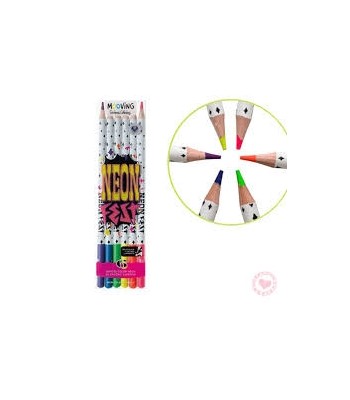 LAPIZ COL MOOVING NEON X6