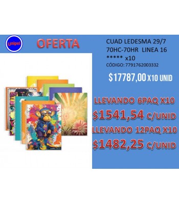 - OFERTA  LINEA 16 X70 HJ -