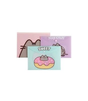 SOBRE PP C BOTON A4 PUSHEEN...
