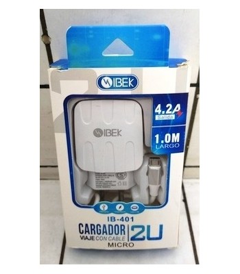 CARGADOR USB IBEK 4.2 V8